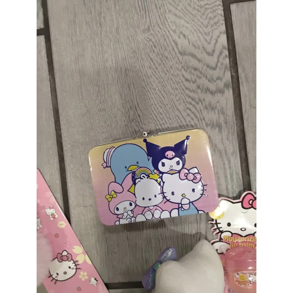 Sanrio Hello Kitty and Friends‎ Mermaid Plush Tin Lip Balm Keychain Set 4pc